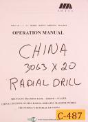 China-China Rong Fu Model RF-400V, 20\" Variable Speed Drill Press, Instructions Manual-20 Inch-RF-400V-04